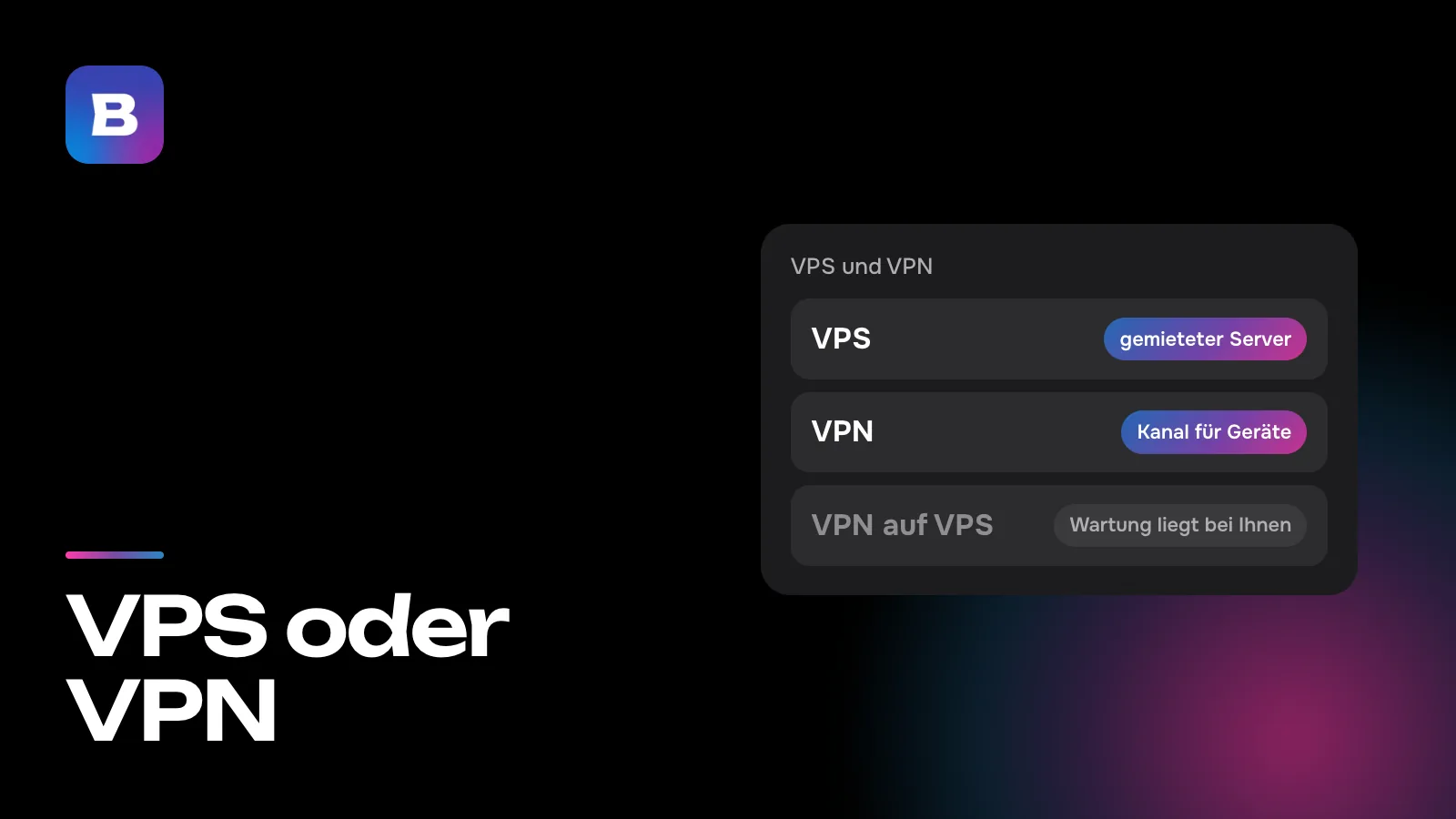 VPS oder VPN